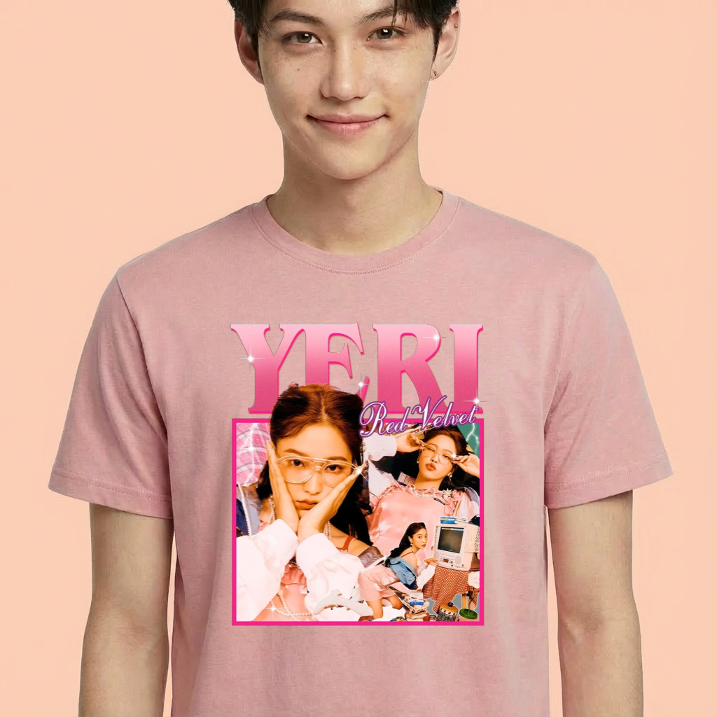 Camiseta camiseta-basica-red-velvet-yeri - Rosa