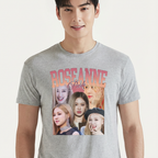 Camiseta Roseanne Park BLACKPINK cinza