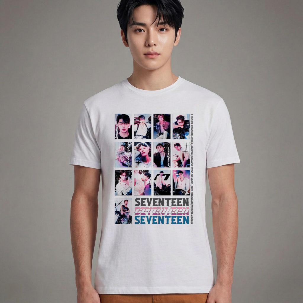 Camiseta Básica Seventeen Be The Sun Tour - Branca