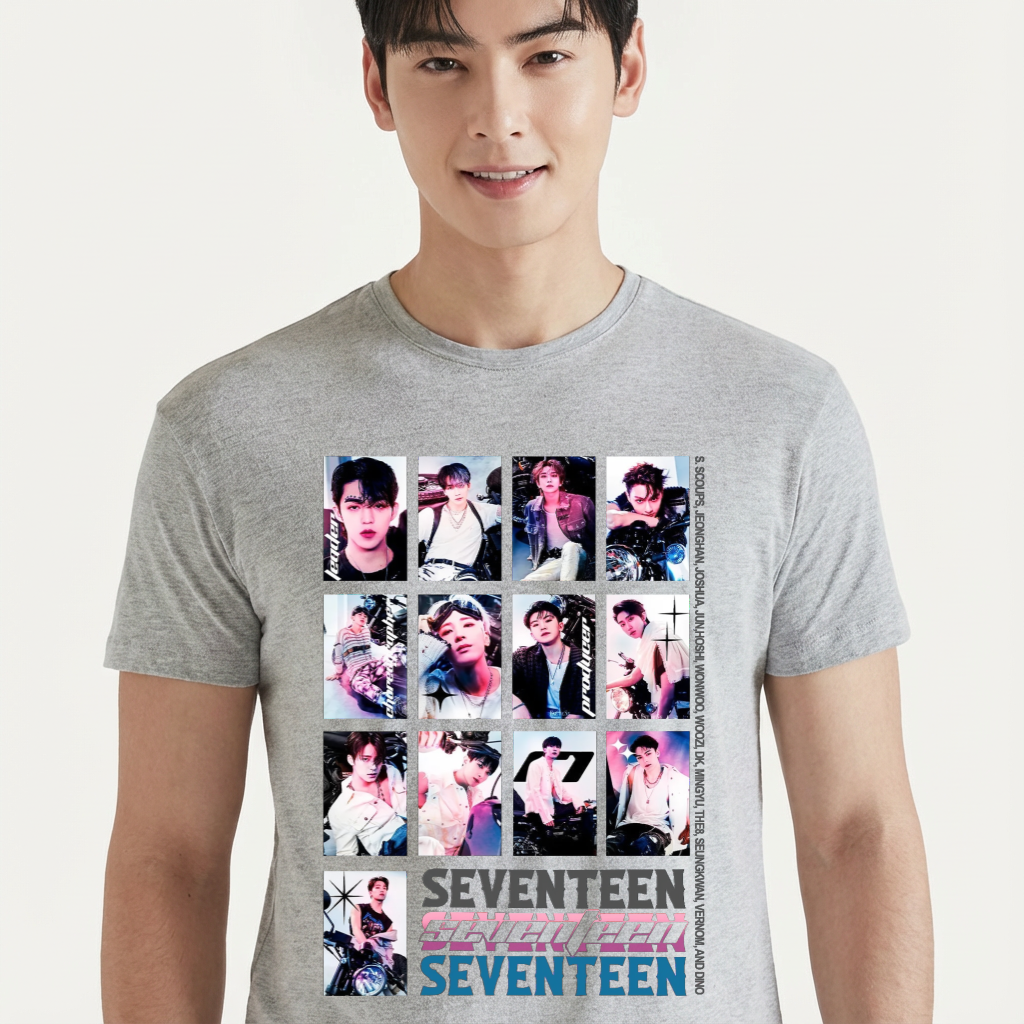 Camiseta Seventeen Be The Sun Tour cinza