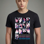Camiseta Seventeen Be The Sun Tour preta
