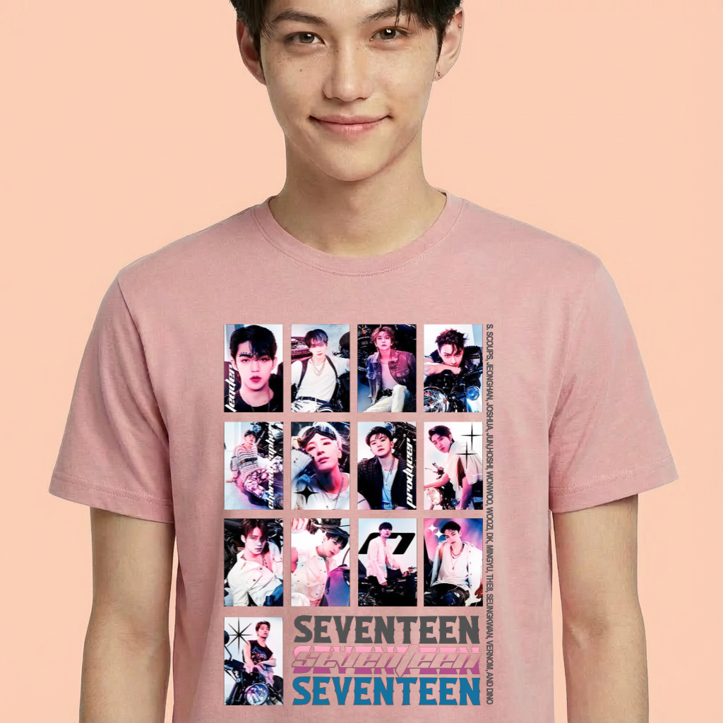 Camiseta Seventeen Be The Sun Tour rosa