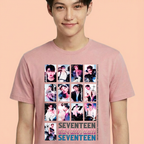 Camiseta Seventeen Be The Sun Tour rosa