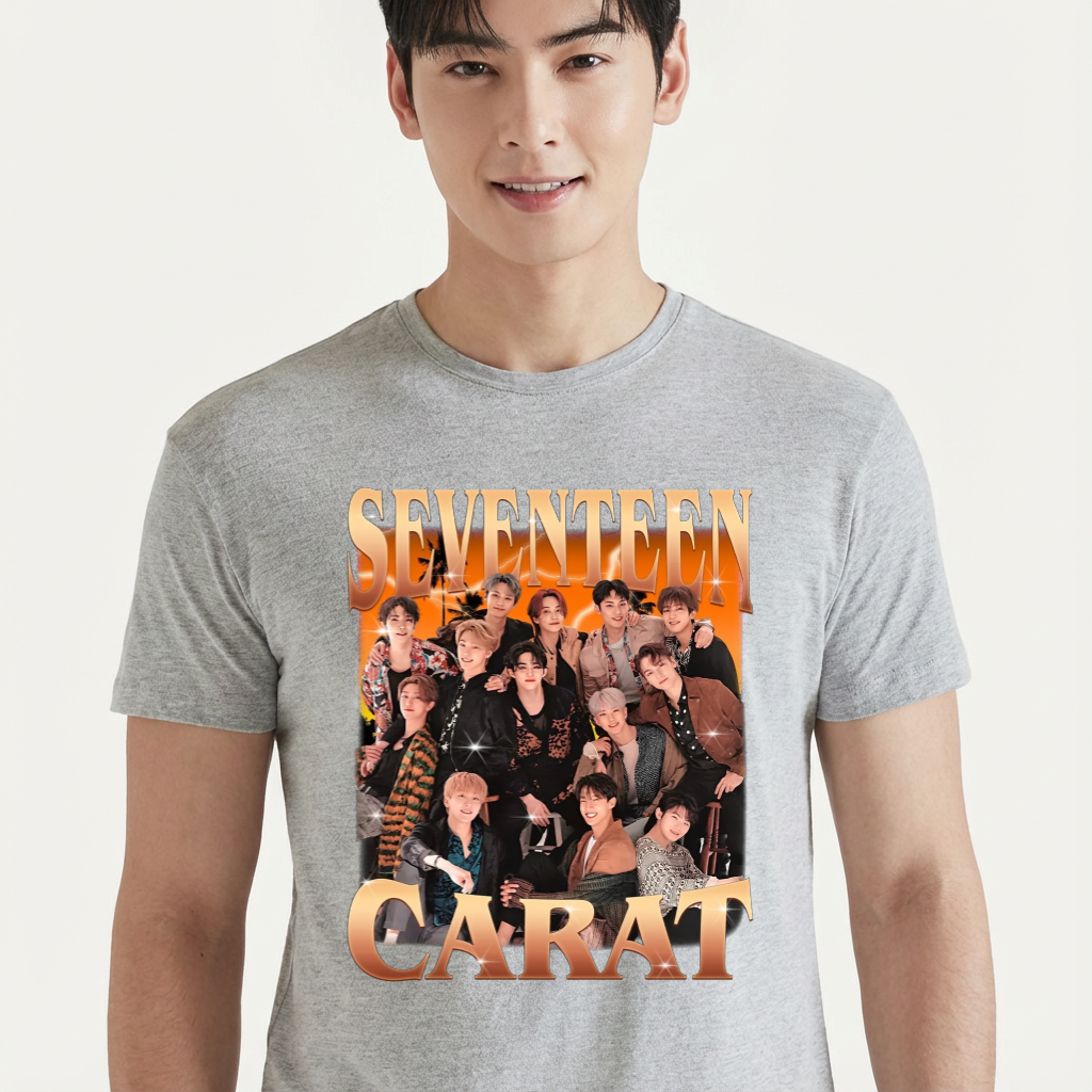 Camiseta camiseta-basica-seventeen-carat - Cinza