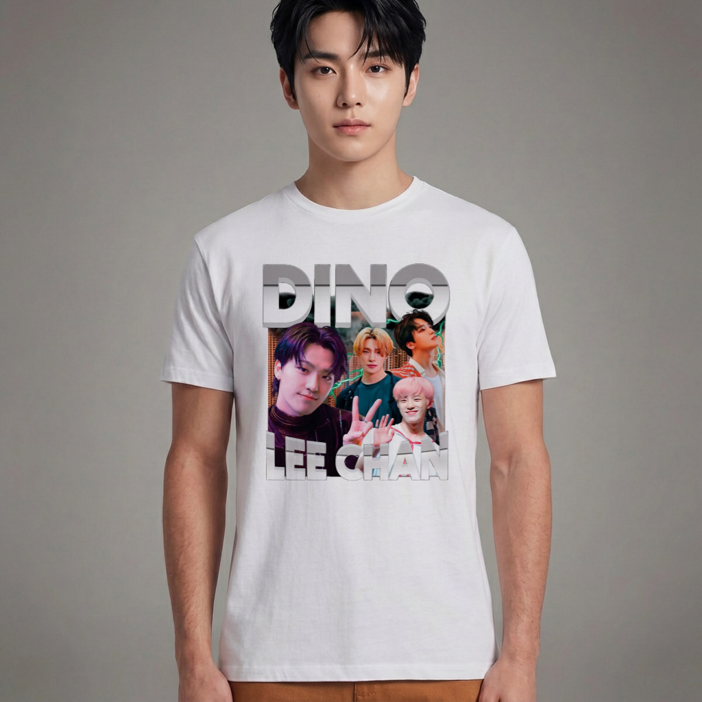 Camiseta Básica Seventeen Dino - Branca