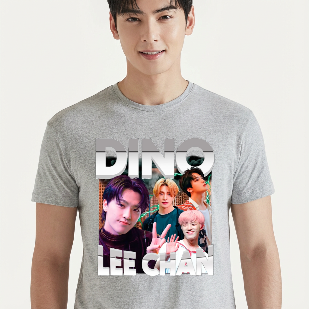 Camiseta Seventeen Dino cinza