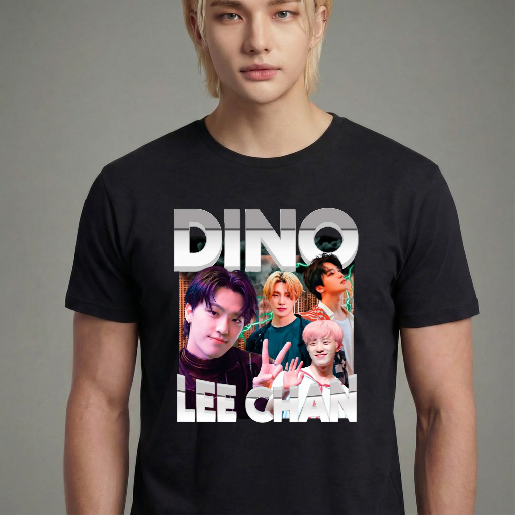 Camiseta Seventeen Dino preta
