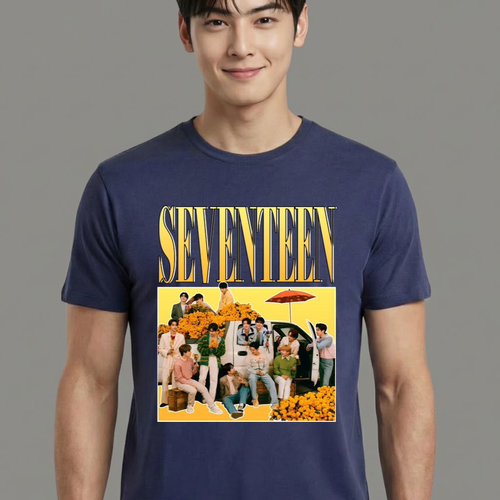 Camiseta Seventeen Group azul