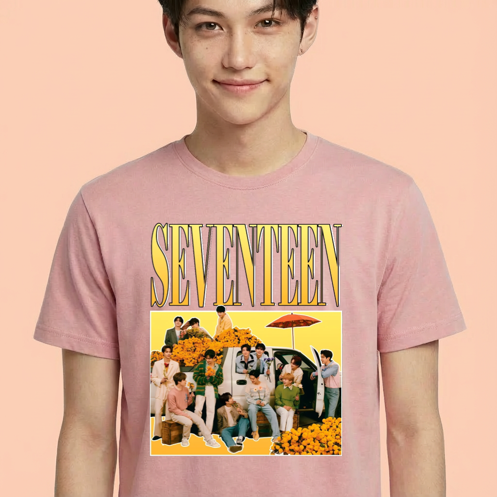 Camiseta Seventeen Group rosa