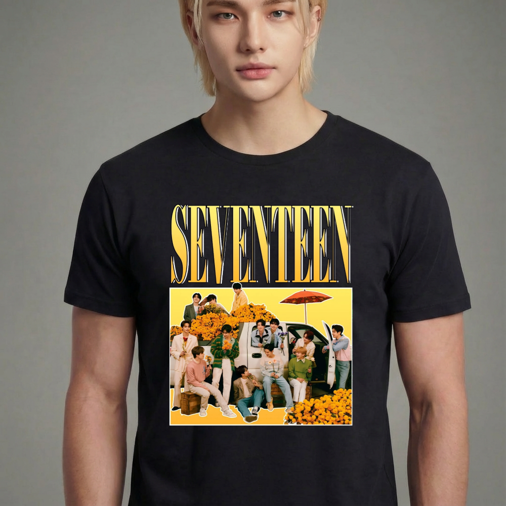 Camiseta Seventeen Group preta