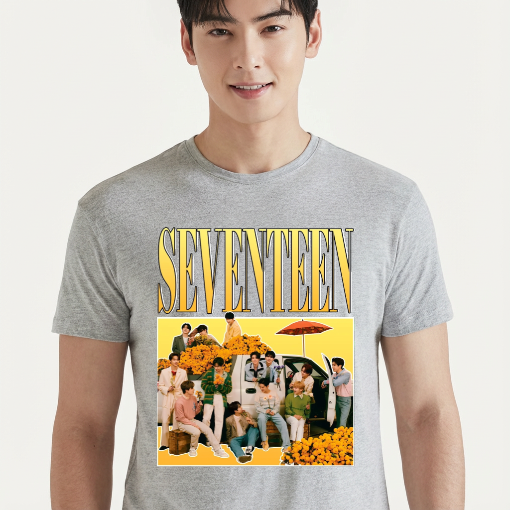 Camiseta Seventeen Group cinza