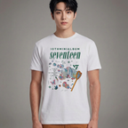 Camiseta Seventeen Iot Minhial Album branca