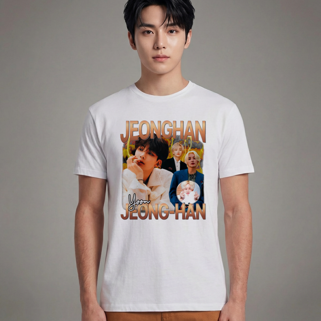 Camiseta Básica Seventeen Jeonghan - Branca
