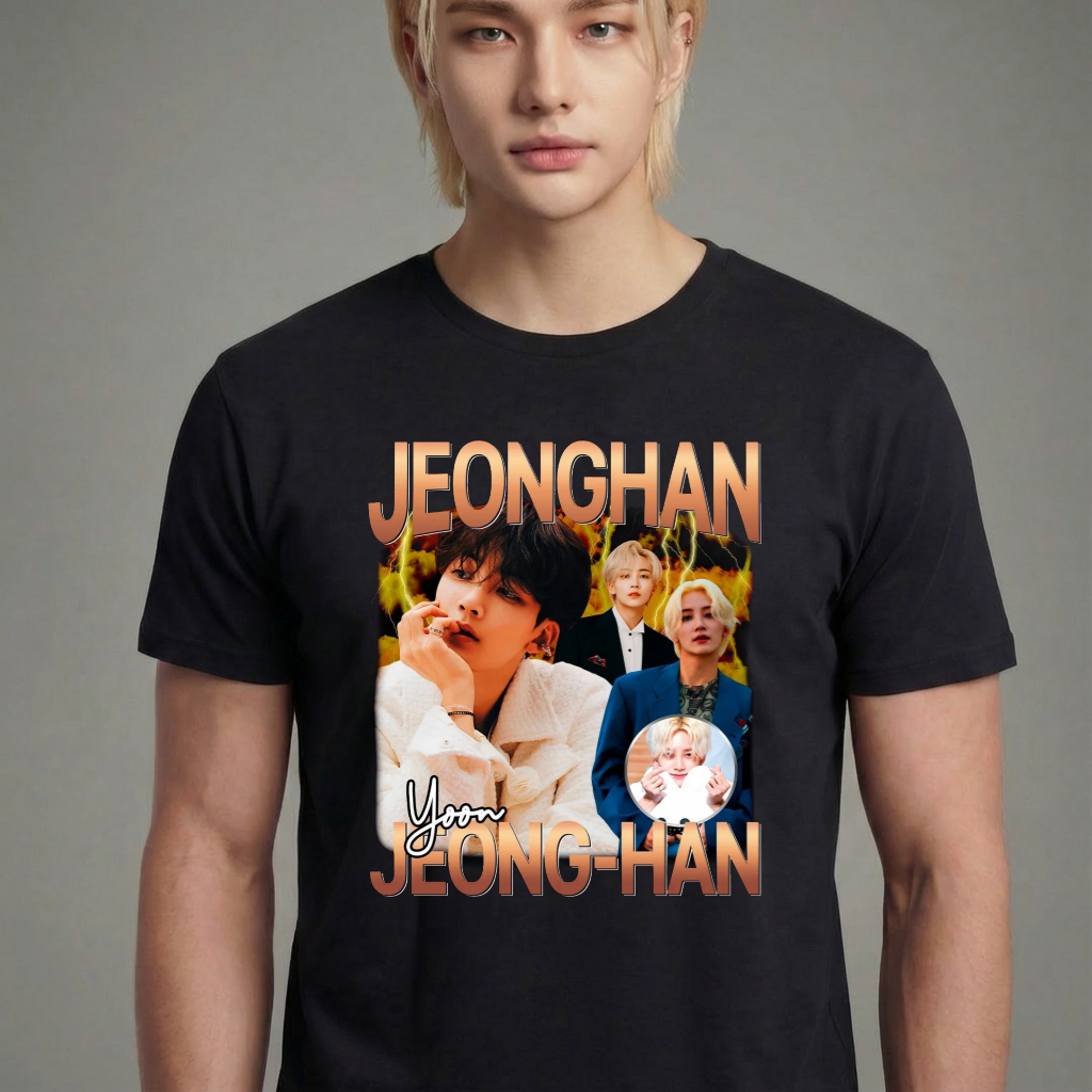 Camiseta Seventeen Jeonghan preta