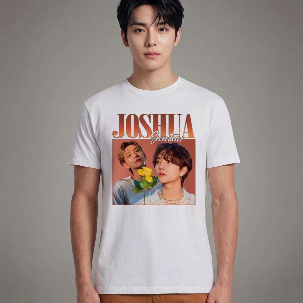 Camiseta Básica Seventeen Joshua - Branca