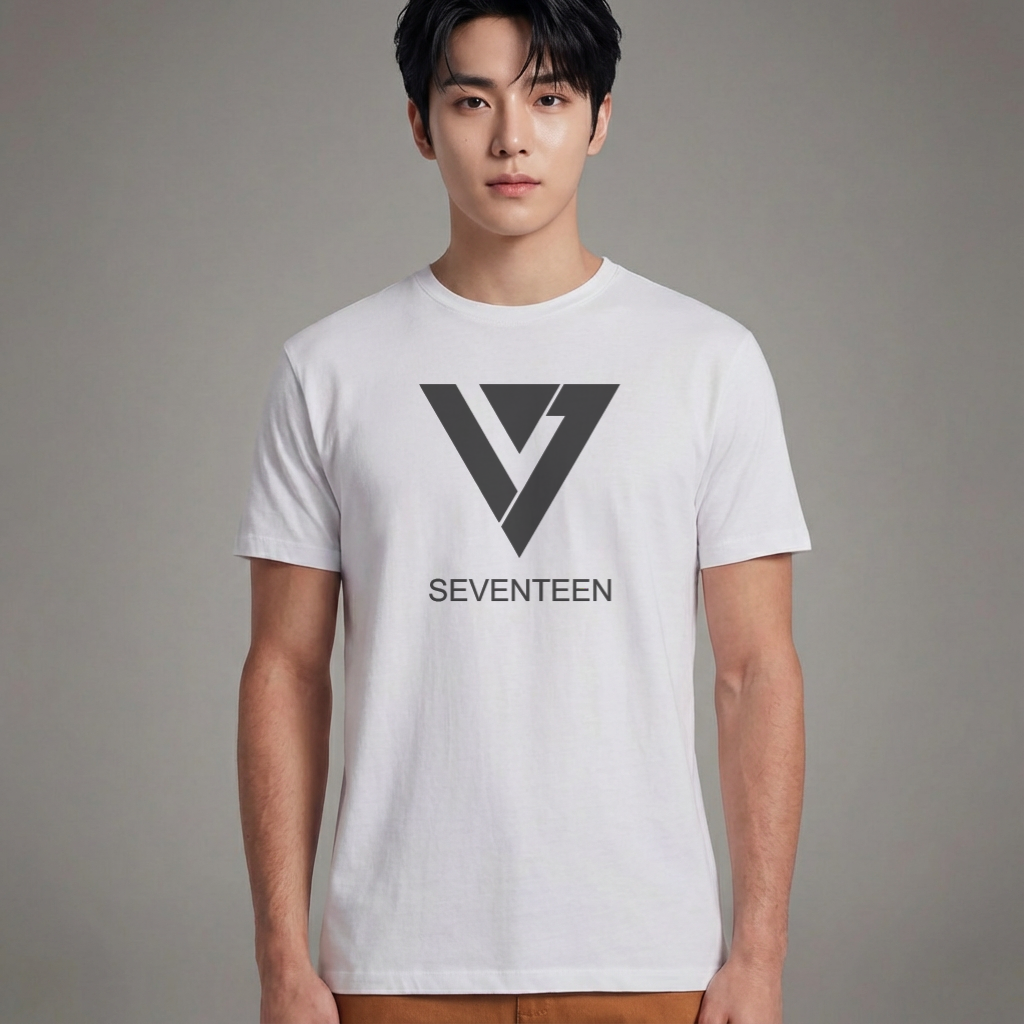 Camiseta Básica Seventeen Logo - Branca