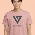 Camiseta Seventeen Logo rosa