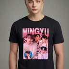 Camiseta Seventeen Mingyu preta