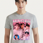 Camiseta Seventeen Mingyu cinza