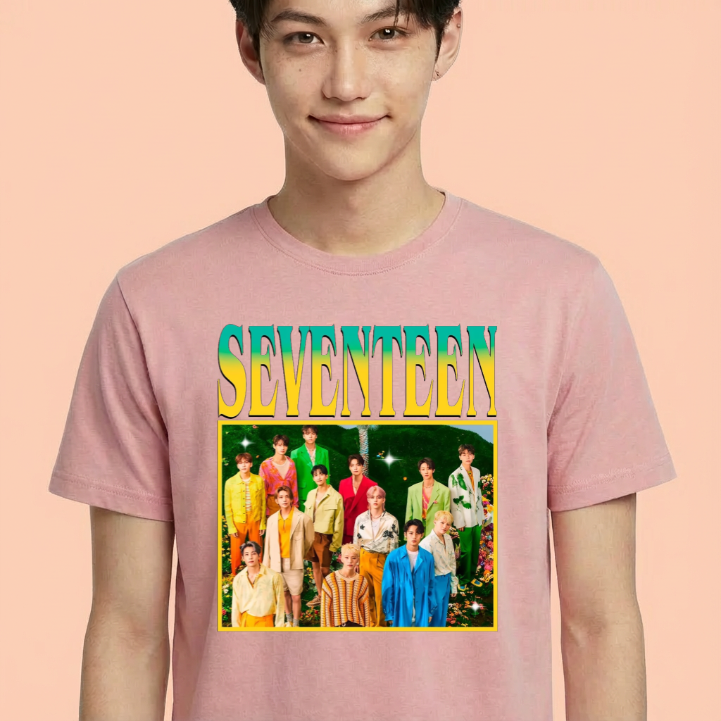 Camiseta Seventeen Retro Classic rosa