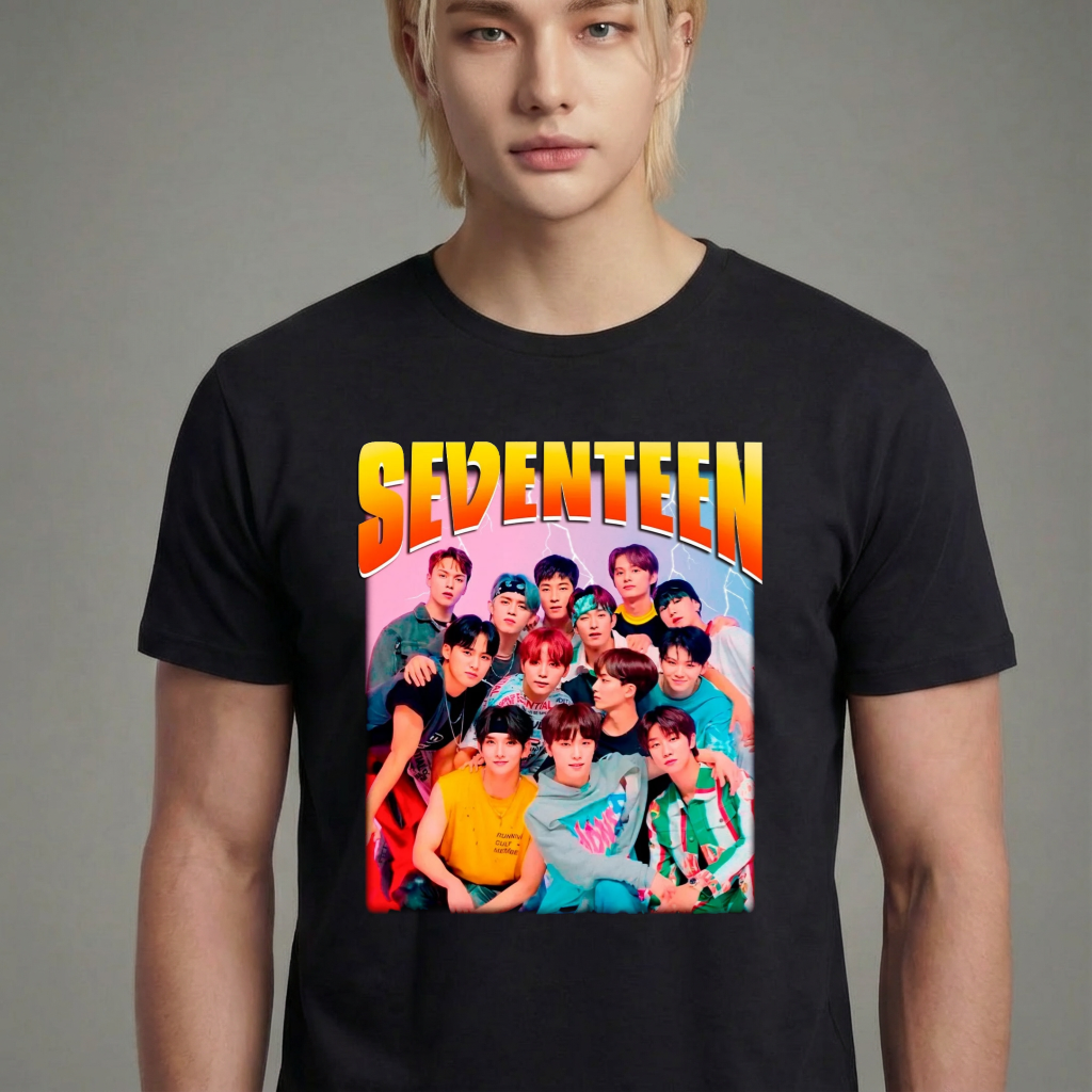 Camiseta Seventeen Retro preta