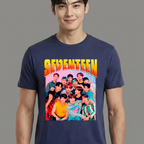 Camiseta Seventeen Retro azul