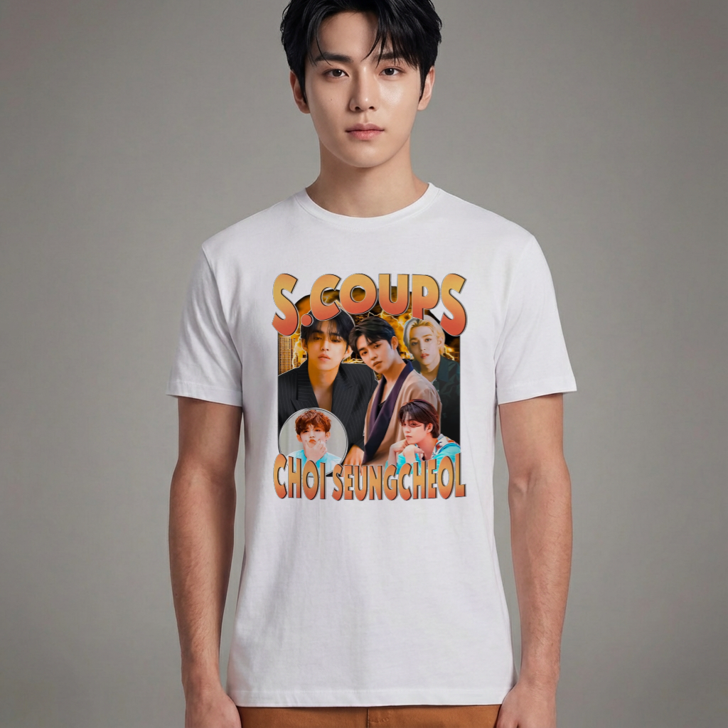 Camiseta Básica Seventeen S.Coups - Branca