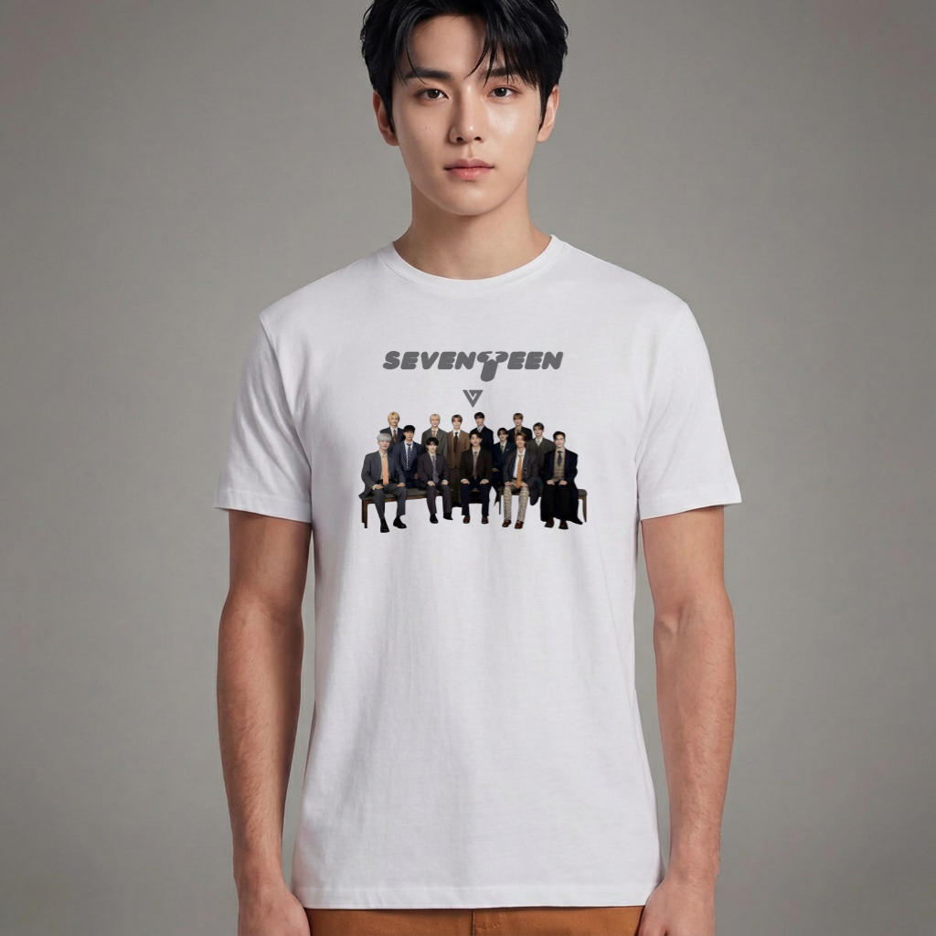 Camiseta Básica Seventeen Vintage Retro - Branca