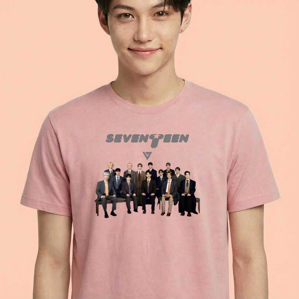 Camiseta camiseta-basica-seventeen-vintage-retro - Rosa