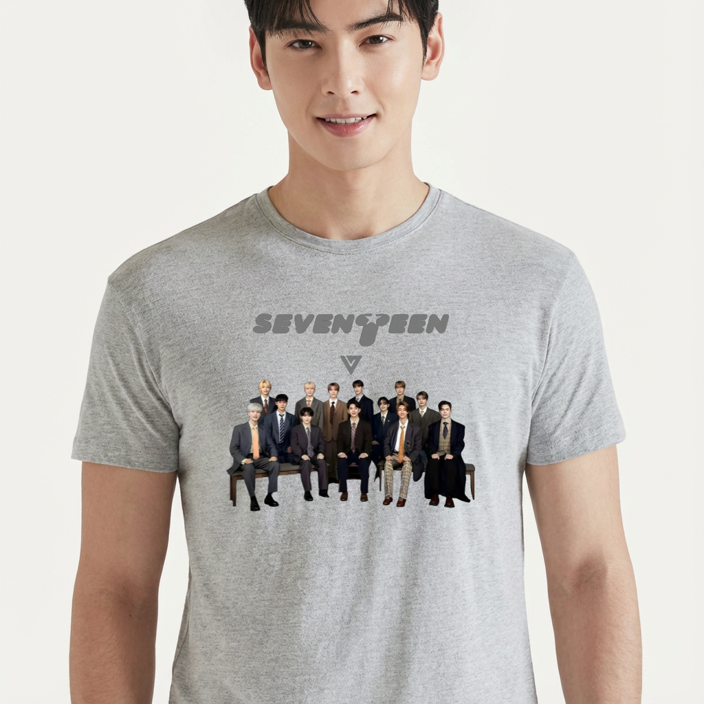 Camiseta camiseta-basica-seventeen-vintage-retro - Cinza