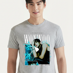 Camiseta Seventeen Wonwoo cinza