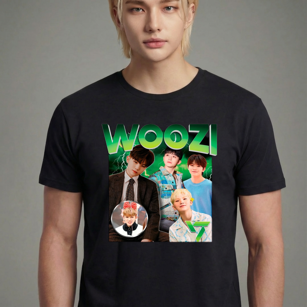 Camiseta camiseta-basica-seventeen-woozi-1 - Preta