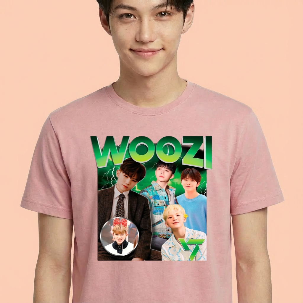 Camiseta camiseta-basica-seventeen-woozi-1 - Rosa