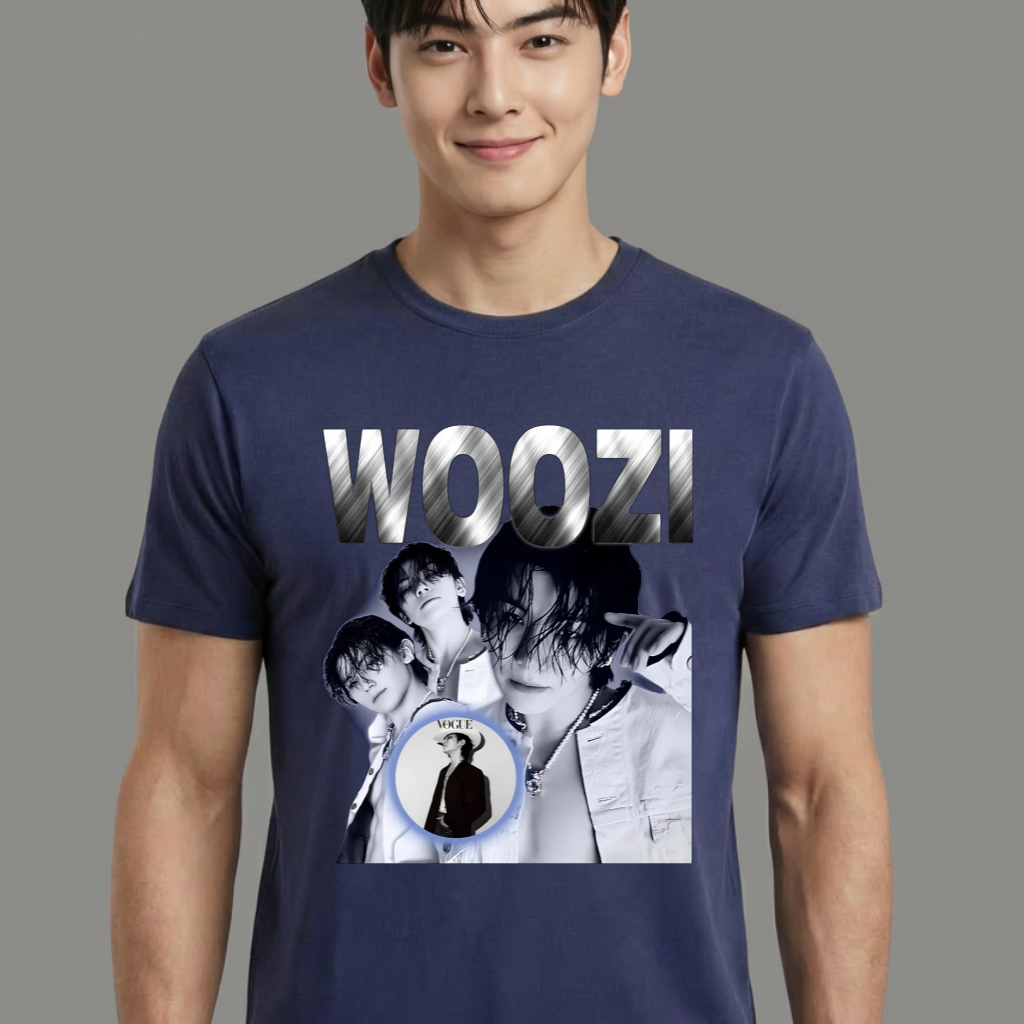 Camiseta Seventeen Woozi azul
