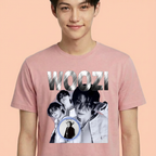 Camiseta Seventeen Woozi rosa