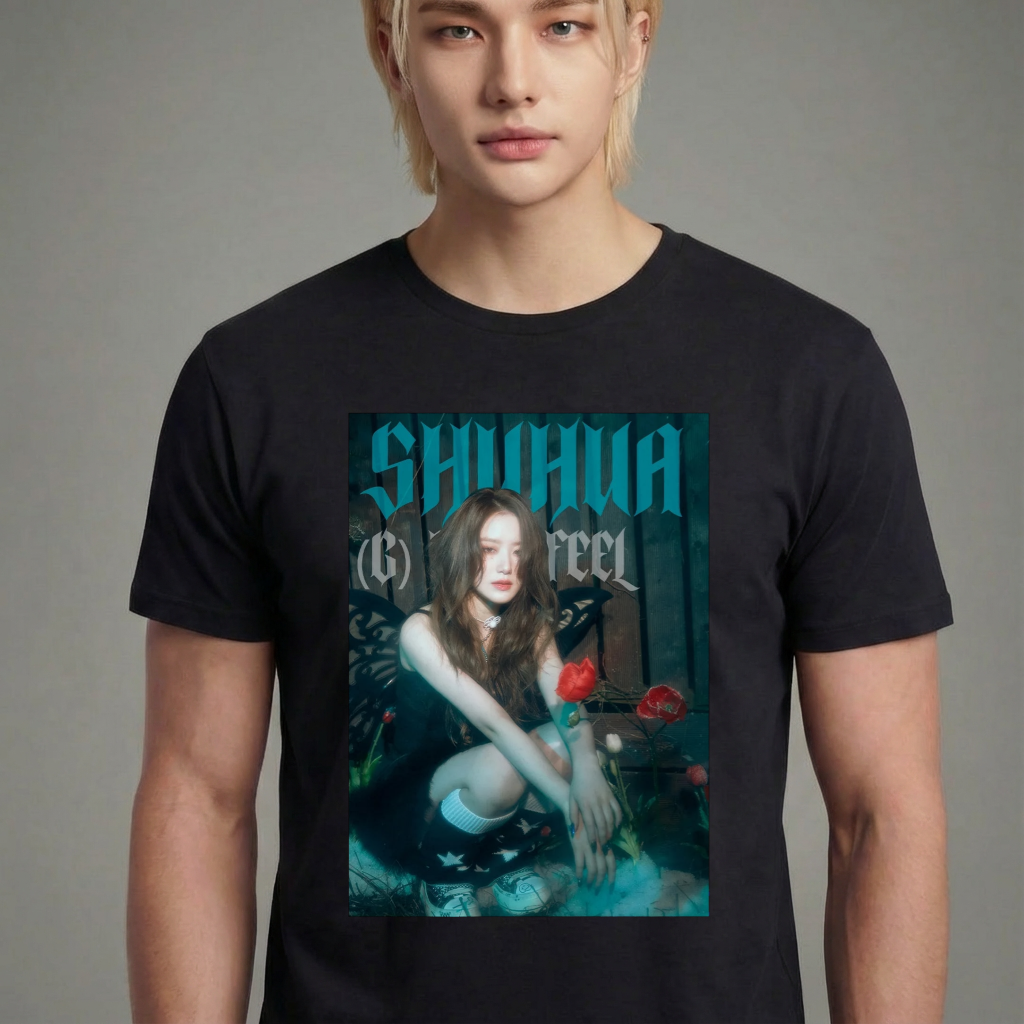 Camiseta camiseta-basica-shuhua-g-idle - Preta