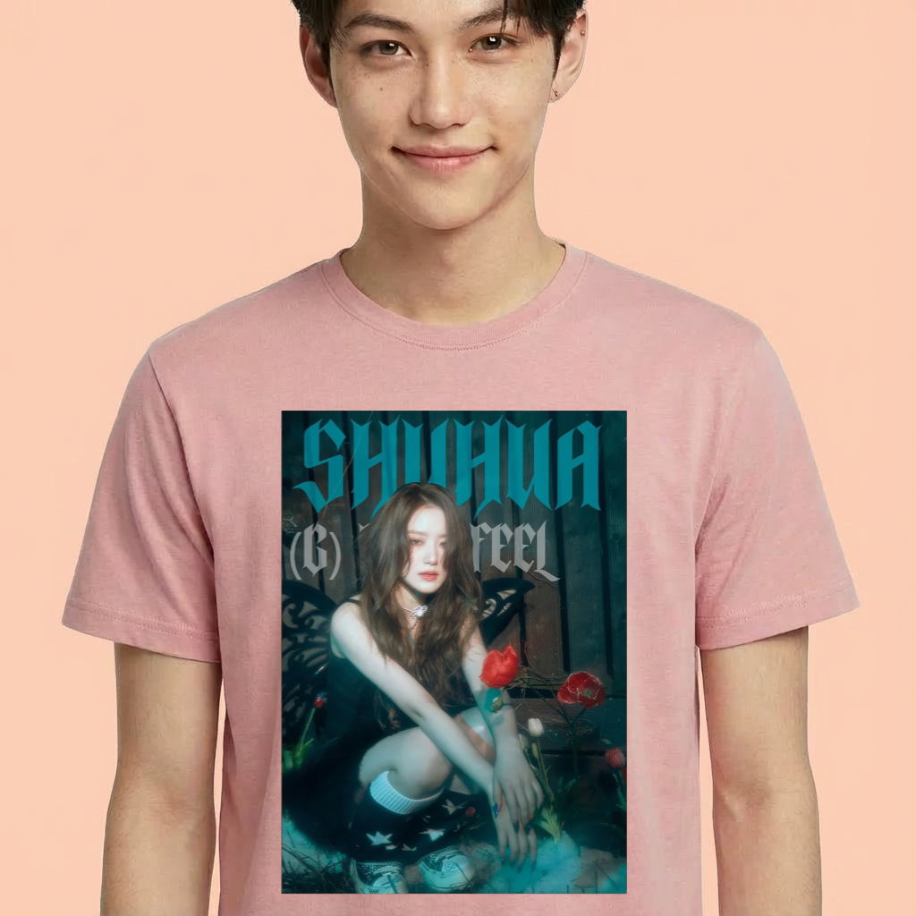 Camiseta camiseta-basica-shuhua-g-idle - Rosa