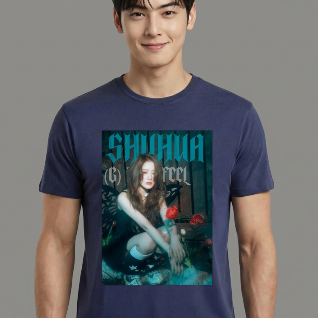 Camiseta camiseta-basica-shuhua-g-idle - Azul