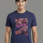 Camiseta Stray Kids Everywhere All Around The World azul