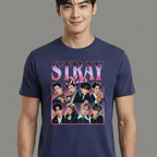 Camiseta Stray Kids Graphic azul