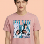 Camiseta Stray Kids Hyunjin Graphic rosa