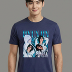 Camiseta Stray Kids Hyunjin Graphic azul