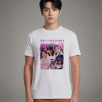Camiseta Stray Kids Jeongin Retro branca