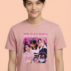 Camiseta Stray Kids Jeongin Retro rosa