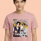 Camiseta Stray Kids Jisung Retro rosa