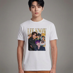 Camiseta Stray Kids Lee Know Retro branca