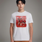 Camiseta Stray Kids Retro 90's branca