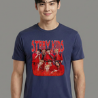 Camiseta Stray Kids Retro 90's azul