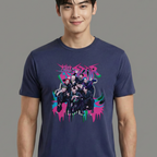 Camiseta Stray Kids Rockstar Album azul