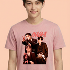 Camiseta Suga BTS rosa